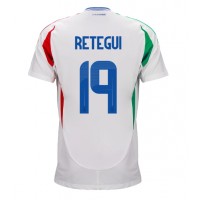 Fotbalové Dres Itálie Mateo Retegui #19 Venkovní ME 2024 Krátký Rukáv